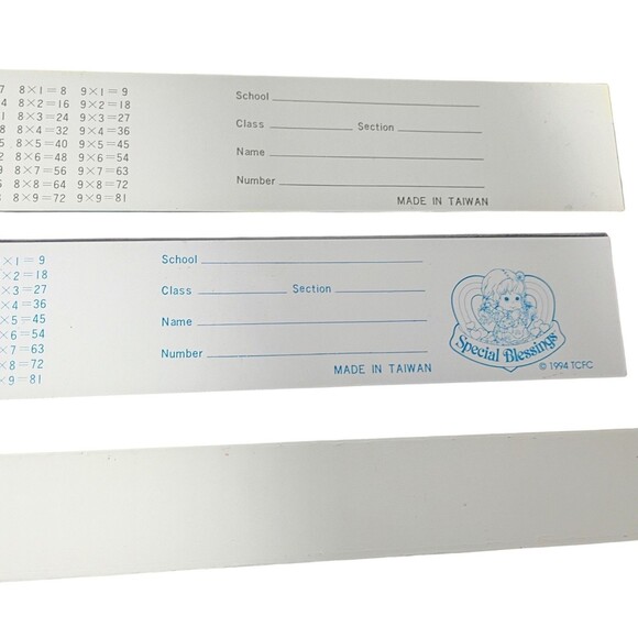 Vtg Lot of 4 80s/90s Rulers Lenticular Magic Motion Nostalgic Childrens Rulers - Picture 6 of 7